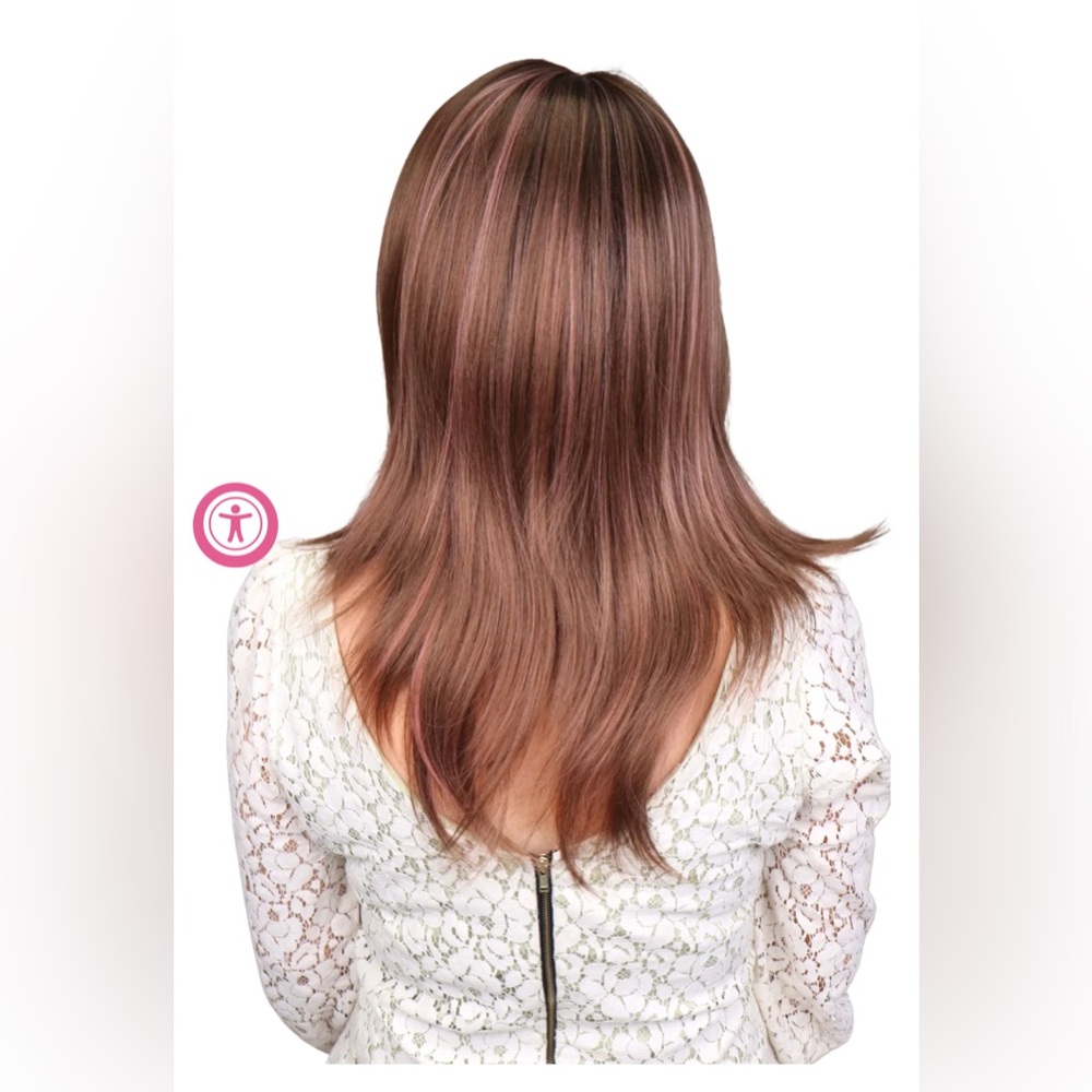 🌟NEW Chelsey Smith Crowns Clara - Cherry Truffle Synthetic Wig - Standard Size🌟 - Picture 3 of 10